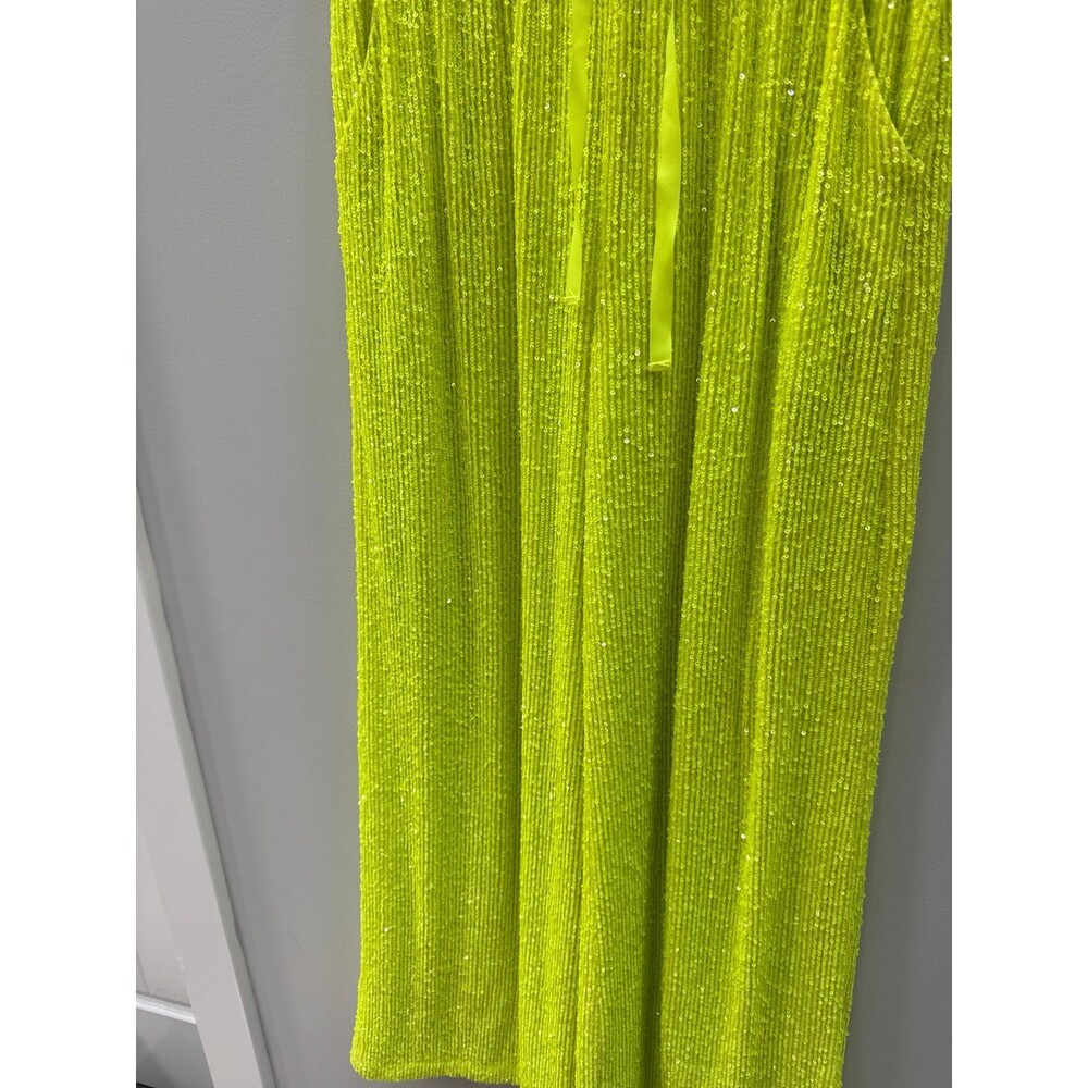 Avec Les Filles Wide-Leg Sequin Pants Small - Picture 3 of 5